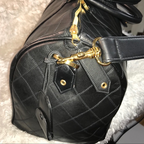 Chanel Lambskin  Boston Weekender Duffel bag SOLD - Picture 13 of 15